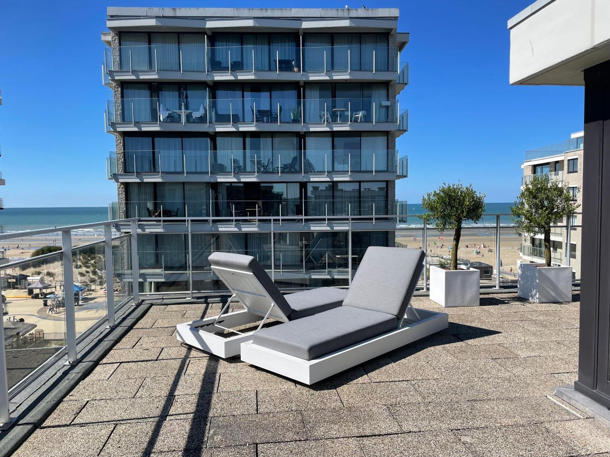 Sea View Penthouse Apartman De Panne Kültér fotó